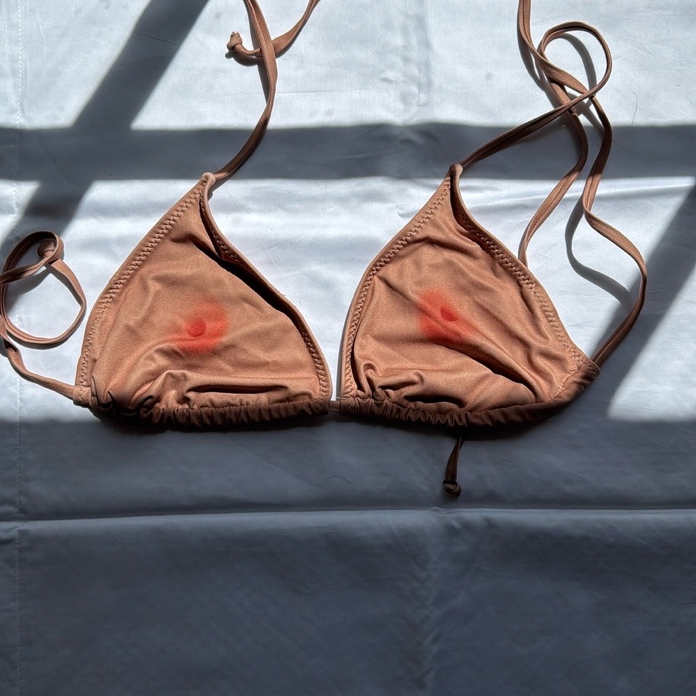 The Tata Top “Free the Nipple” Tan Bikini Top